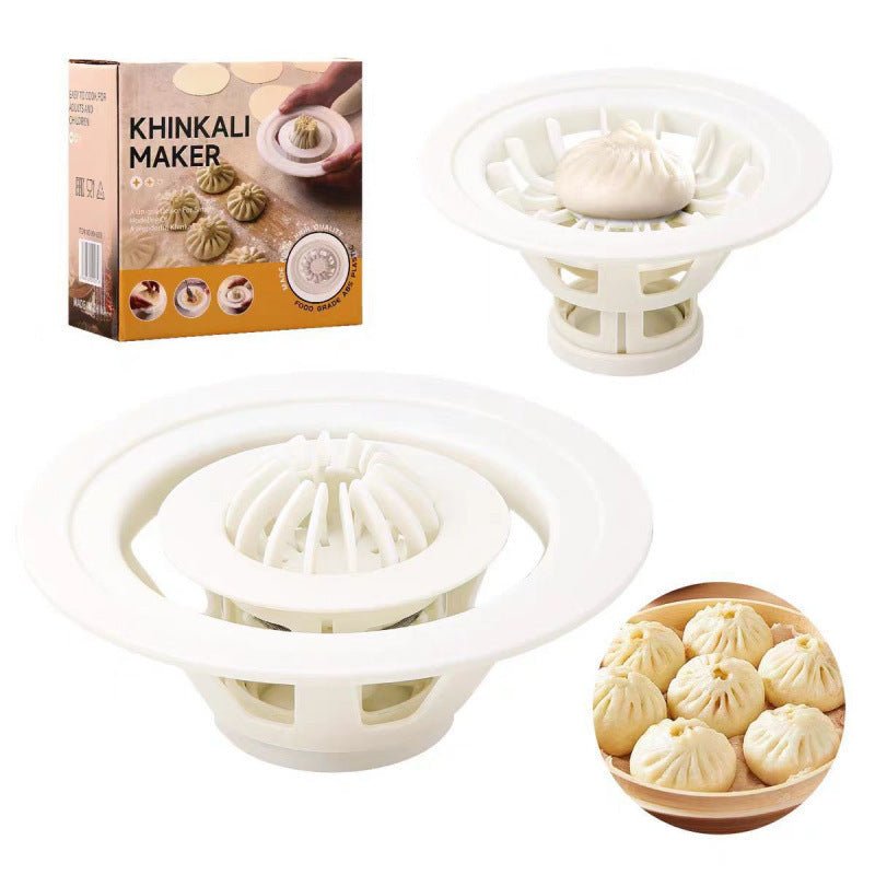 Popular Small Tools Jinkali Steamed Bun Mold, Dumpling Mold, Shaomai Tool, Steamed Bun Maker, Kitchen Gadgets - Expo GWhite4