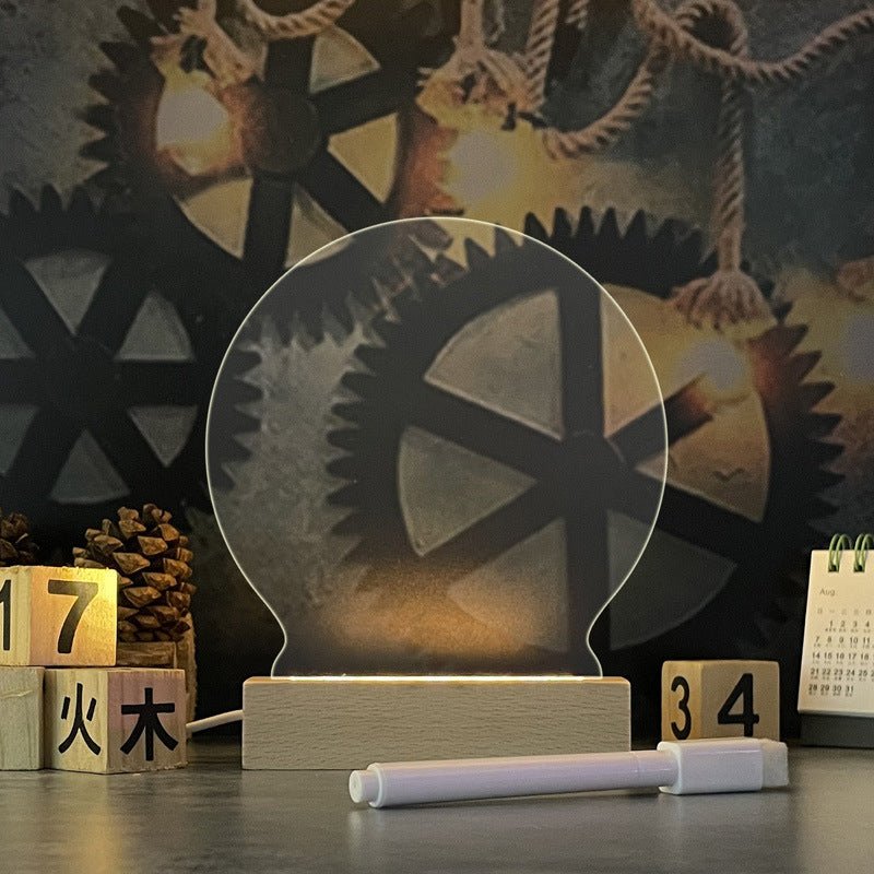 Creative Note Board Creative Led Night Light USB Message Board Holiday Light With Pen Gift For Children Girlfriend Decoration Night Lamp - Expo GHorizontal rectangle4